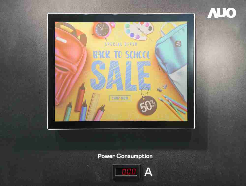 z6尊龙展示胆固醇液晶超低耗能户外全彩显示器，，，，ChLC（胆固醇液晶）以双稳态技术使静态显示零功耗，，具省电、、、、高彩度、、环保的特性，，还整合软硬件系统解决方案，，可透过单一云端平台管理